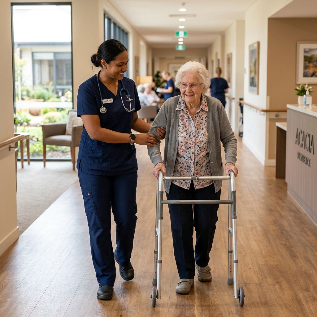 Healthcare Assistant providing residential care