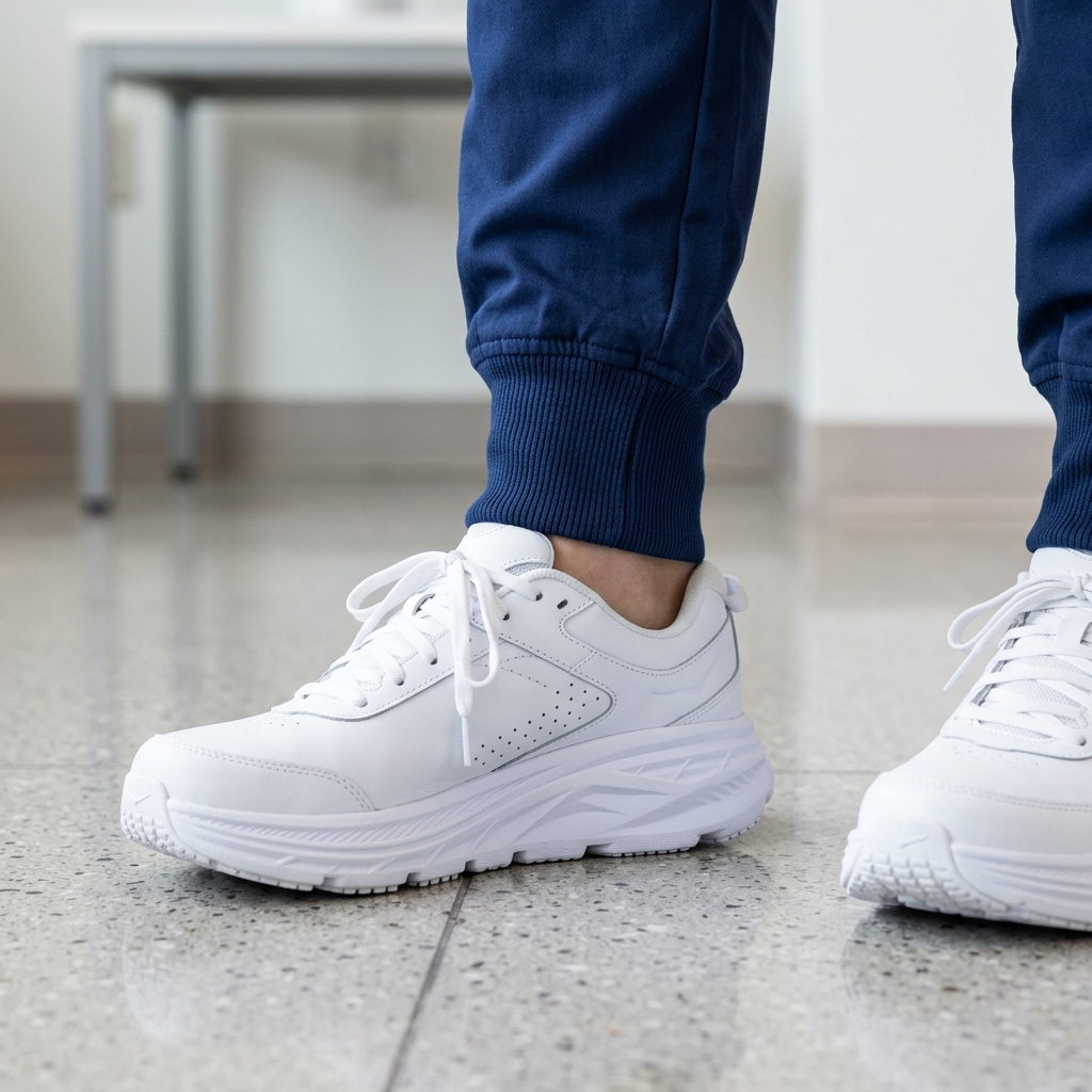 Premium Jogger Scrubs Rib-Knit Ankle Cuff Detail