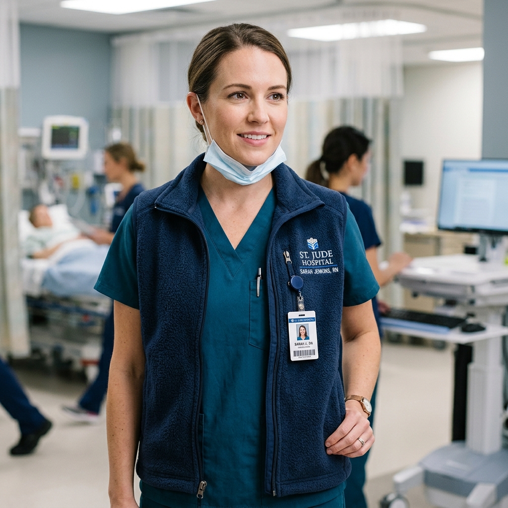 Tailored Fleece Medical Vest