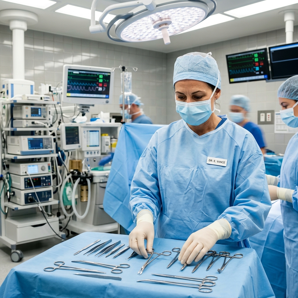 Sterile Blue Surgical Gown Barrier