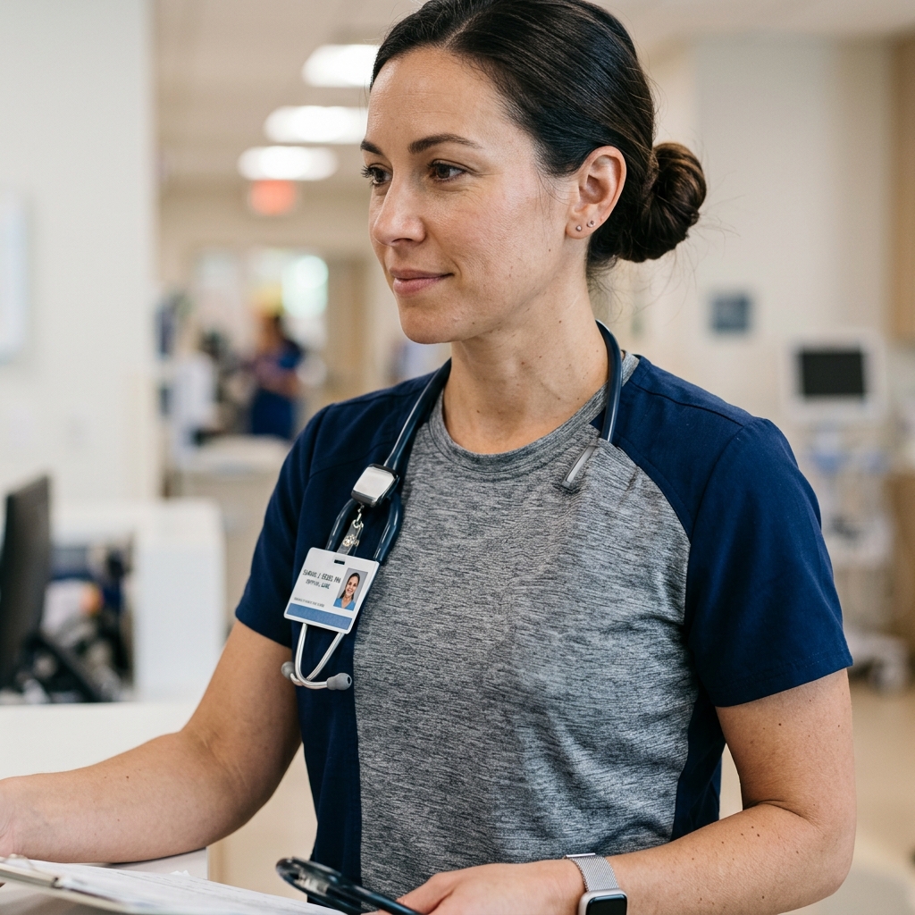 High-Performance under-scrub Tee Base Layer